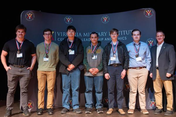  William & Mary’s TribeCyber team finished in third place in the Virginia Cyber Cup (photo courtesy of Dr. Matthew Chapman)