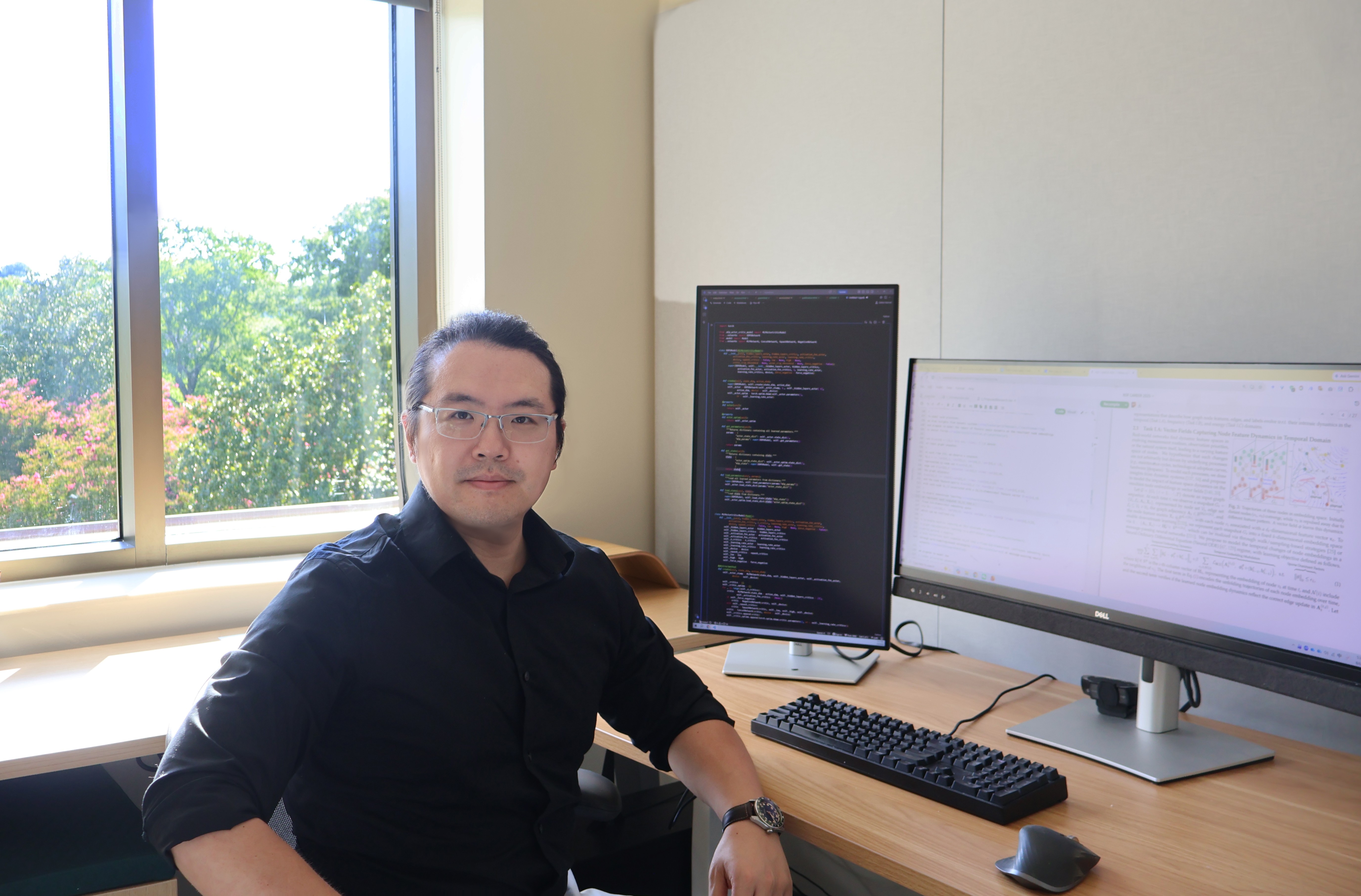 Dr. Yi He, assistant professor of data science, recently earned a National Science Foundation CAREER award. (Photo courtesy of Yi He)
